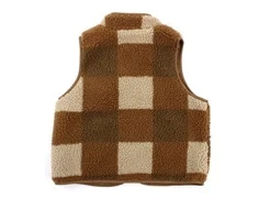 MarMar fleecevest Joby chunky hazel check teddy